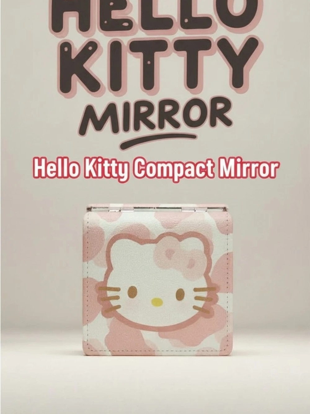 Hello Kitty Pink Makeup Brush Set with Makeup Pouch And Mirror - Picture 7 of 10